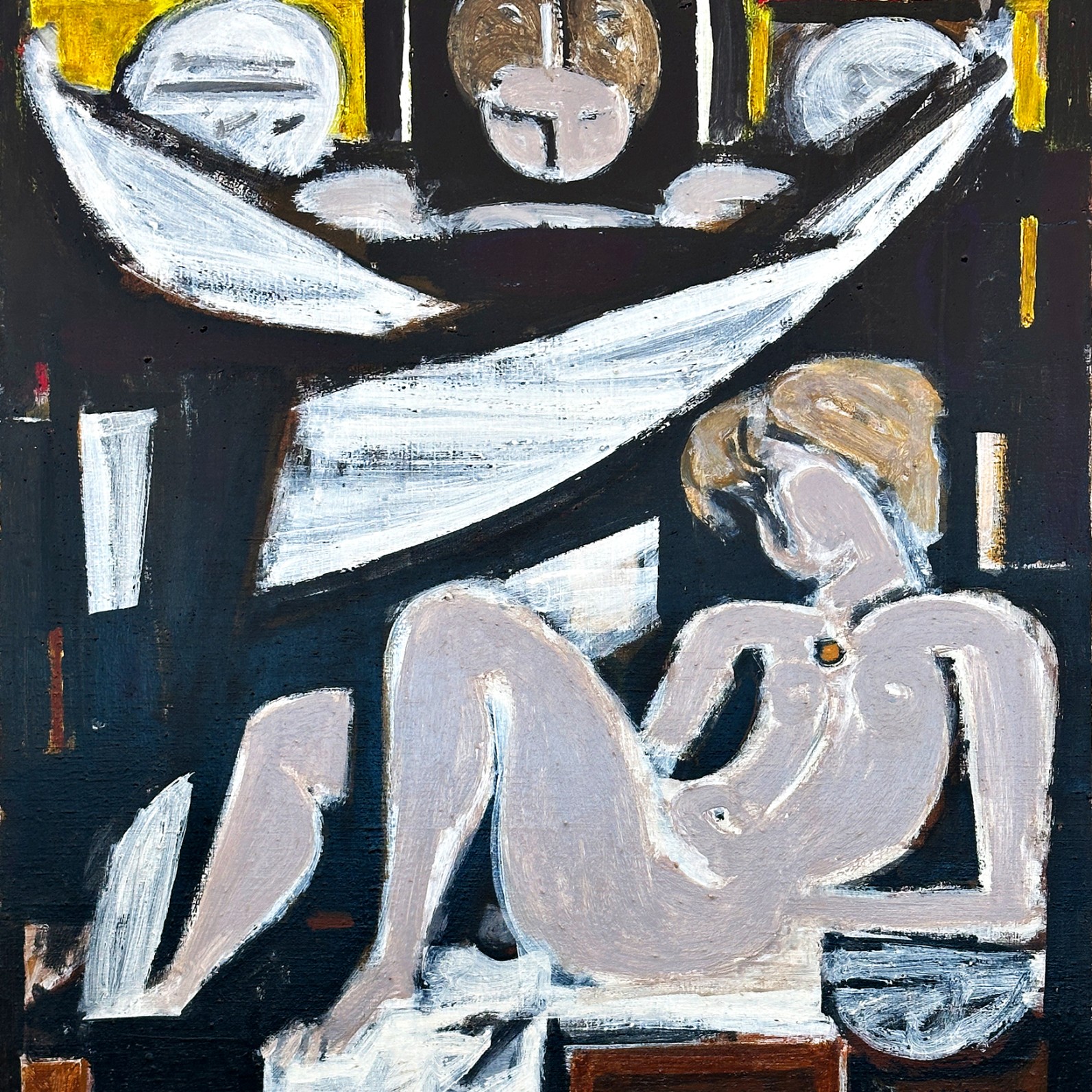 Яннис Моралис — Траурная композиция V, 1963 (холст, масло)