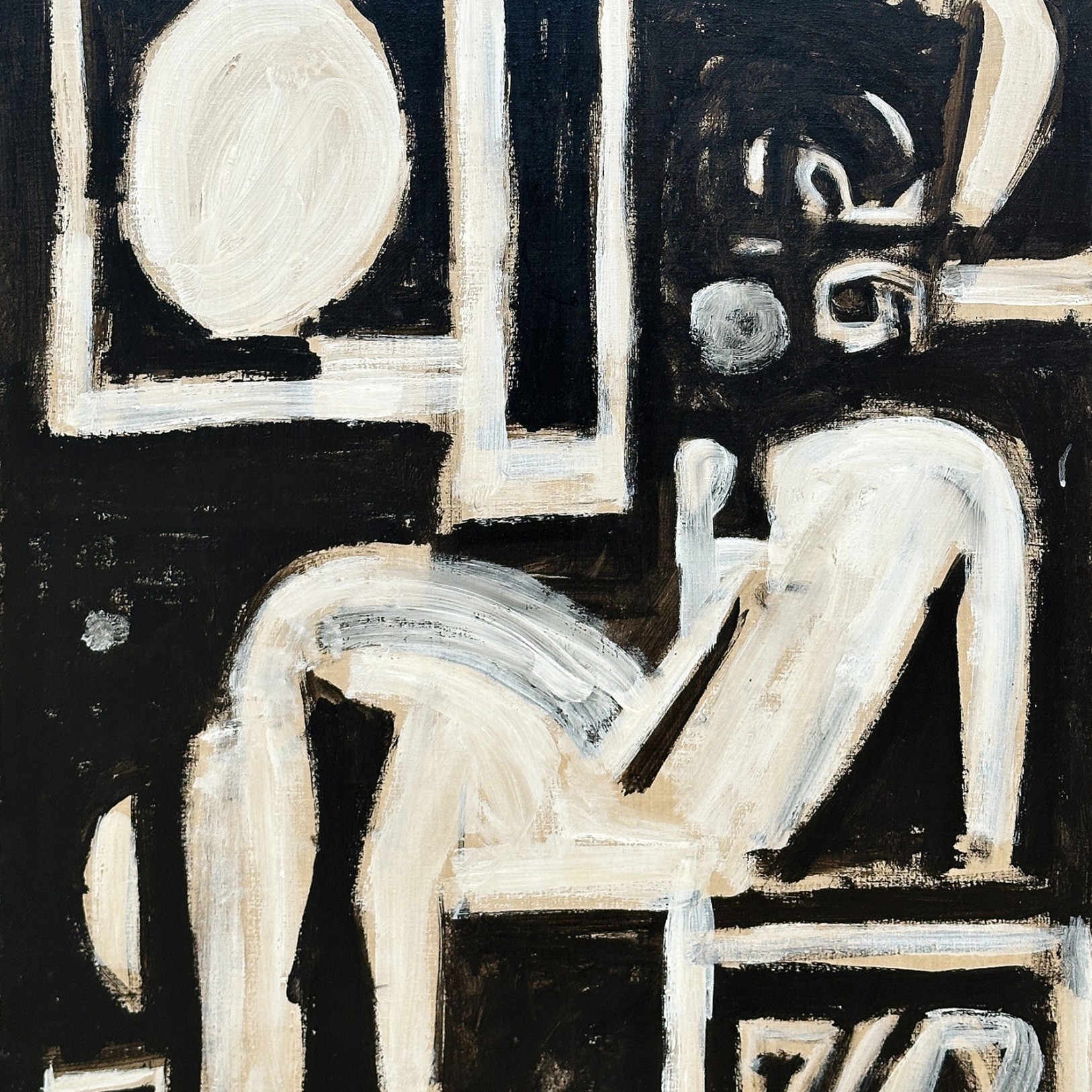 Яннис Моралис — Траурная композиция VII, 1963 (холст, масло)