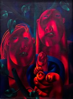 Олег Целков — Без названия, 70-е (холст, масло)