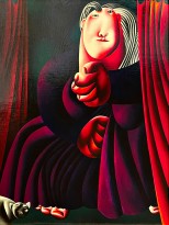 Олег Целков — Без названия, 70-е (холст, масло)