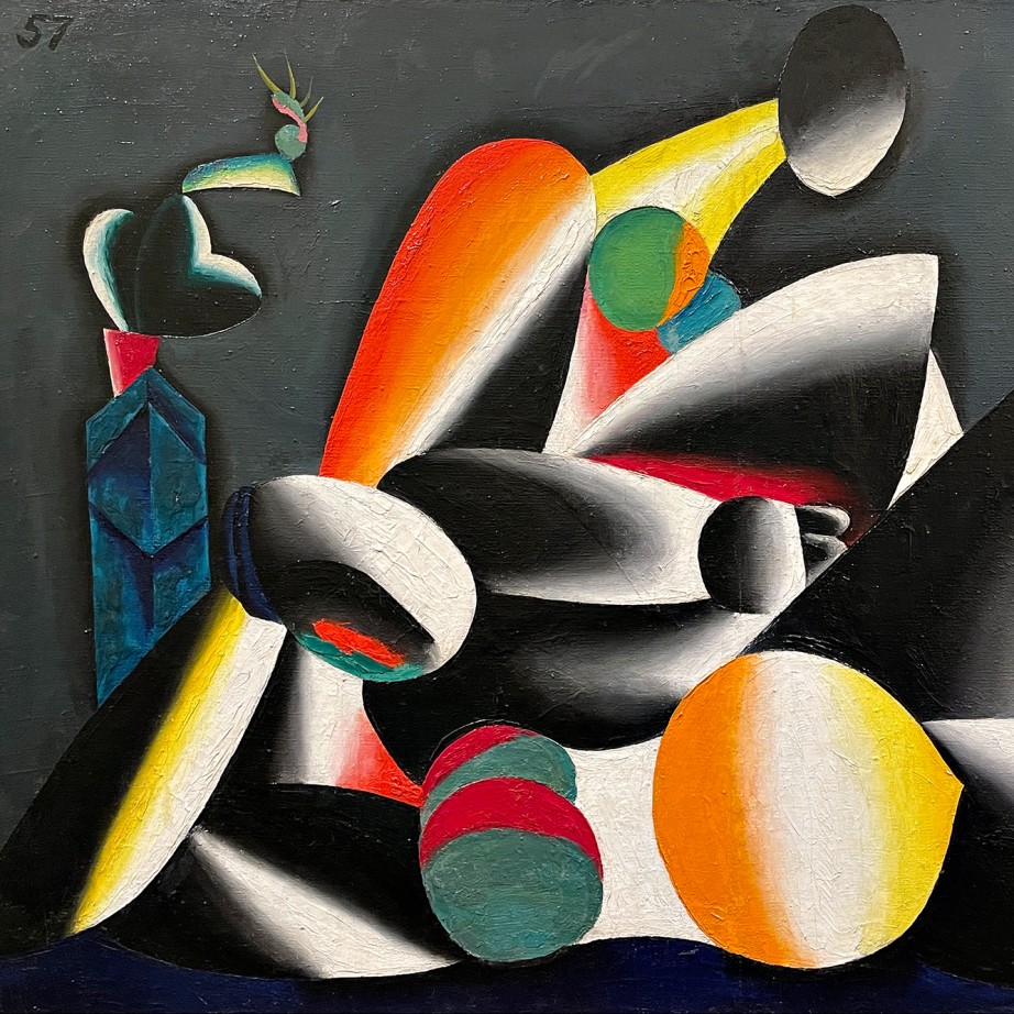 Олег Целков — Две женщины, 1957 (холст, масло)