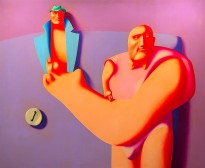 Олег Целков — Двое, 1979 (холст, масло)