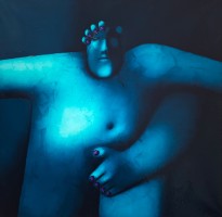 Олег Целков — Двое, 1989 (холст, масло)