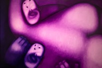 Олег Целков — Двое, 2015 (холст, масло)