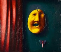 Олег Целков — Маска 2, 1977 (холст, масло)