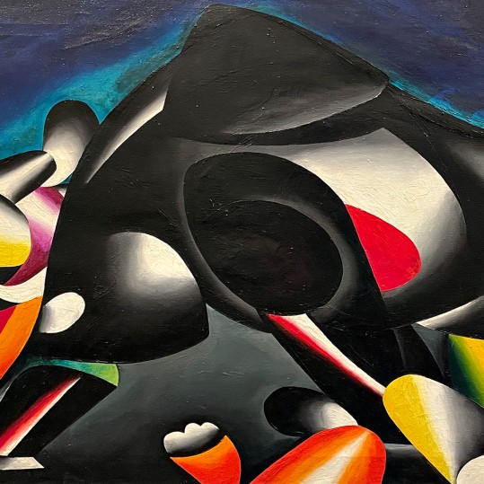 Олег Целков — Матадор и бык, 1957 (холст, масло)