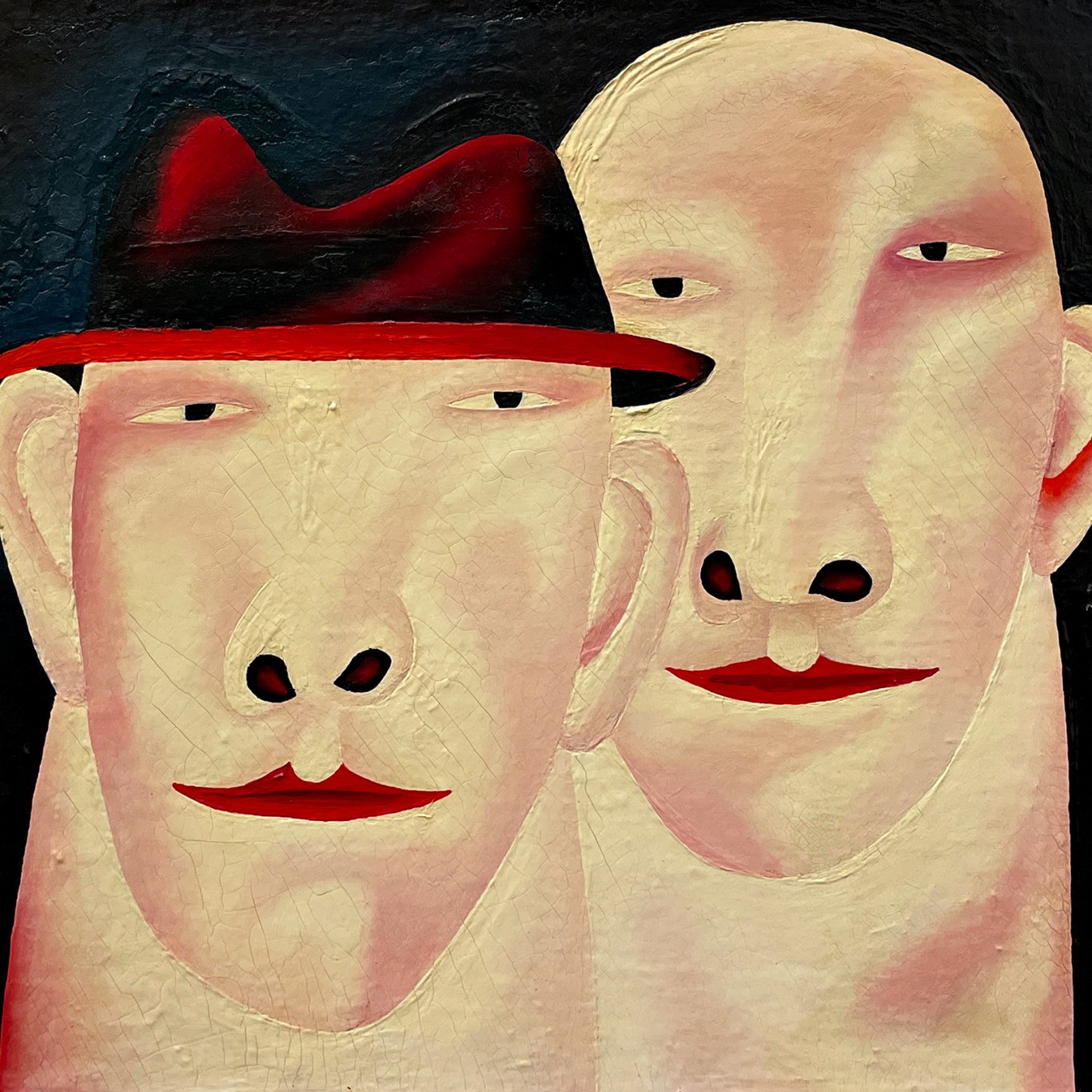 Олег Целков — Портрет, 1960 (холст, масло)