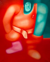 Олег Целков — Прогулка, 1997 (холст, масло)