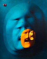 Олег Целков — Пять масок, 1979 (холст, масло)