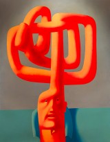 Олег Целков — Растущая голова, 1981 (холст, масло)