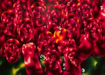 Олег Целков — Тайная вечеря, 1970 (холст, масло)