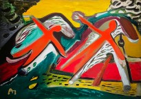 Александр Петров — Два всадника, 1988 (холст, масло)