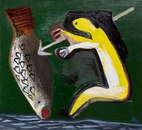 Александр Петров — С рыбой, 1997 (холст, масло)