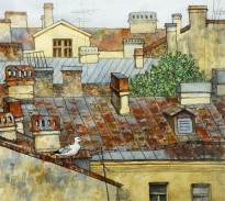 Анастасия Денисова - Тишина, 2020 (бумага, акварель, карандаши)