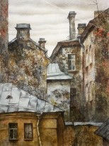 Анастасия Денисова - Фактуры, 2020 (бумага, акварель, карандаши)