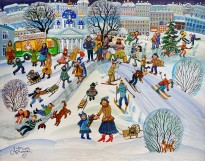 Анна Каждан — Горка, 2019 (холст, темпера)