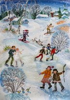 Анна Каждан — Заморозки, 2012 (бумага, акварель, темпера)