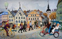 Анна Каждан — Свадьба в Таллинне, 2016 (холст, темпера)