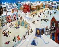 Анна Каждан — Снежная королева, 2017 (холст, темпера) III