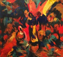 Ашот Хачатрян - Три женщины (Ангелы), 2002 (холст, масло)