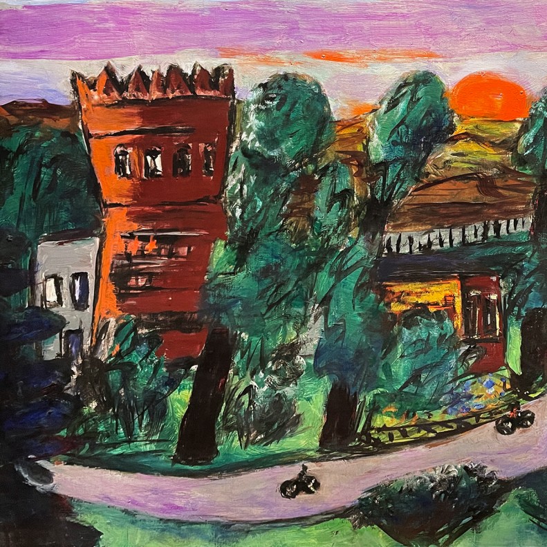 Макс Бекман — Водонапорная башня в Голландии, 1942 (холст, масло)