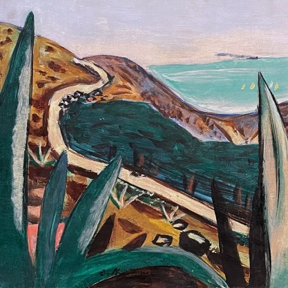 Макс Бекман — Прибрежная дорога, 1931 (холст, масло)