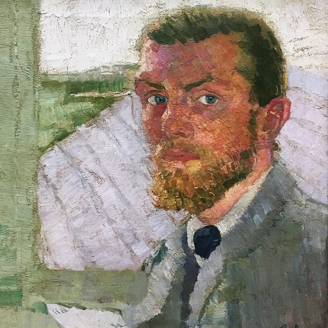 Макс Бекман - Автопортрет, 1905 (холст, масло)