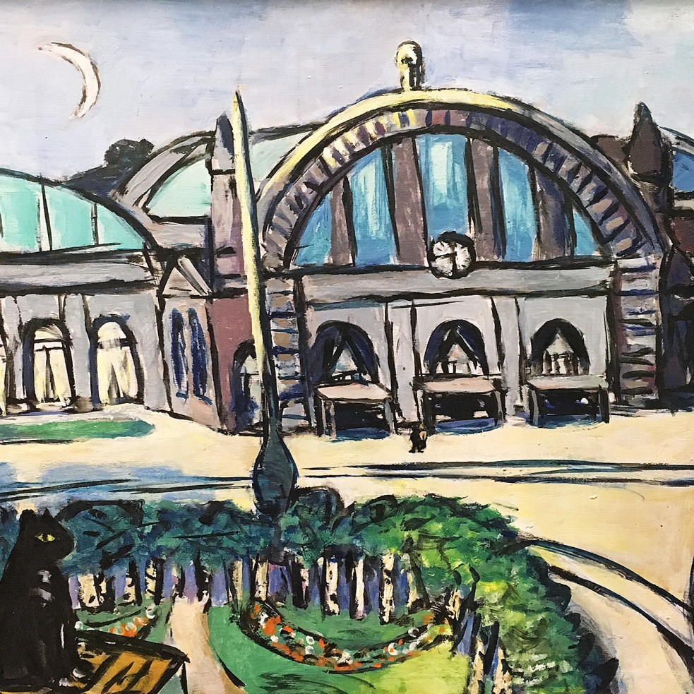 Макс Бекман - Главный вокзал во Франкфурте, 1942 (холст, масло)