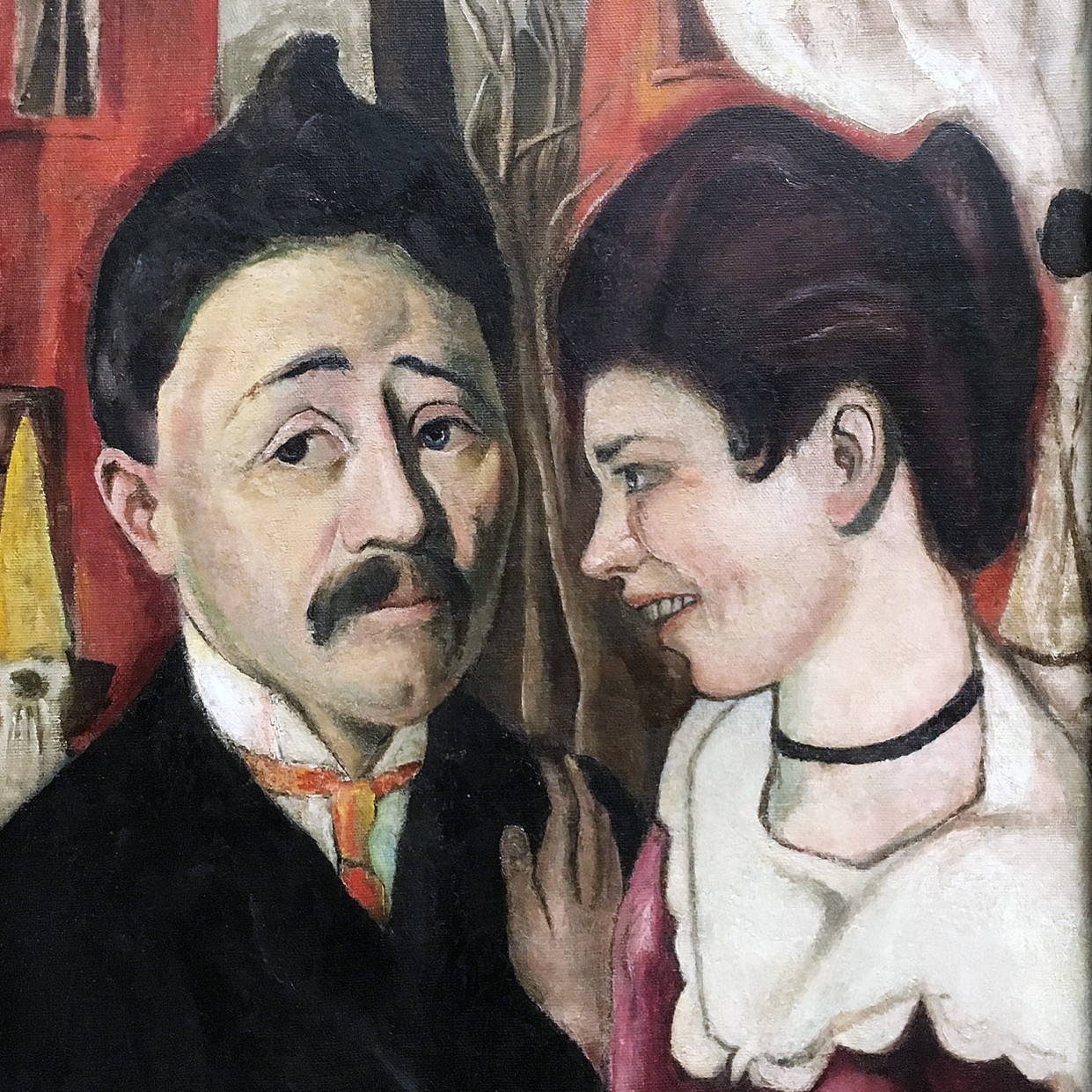 Макс Бекман - Потрет семьи Карлов, 1918 (холст, масло)