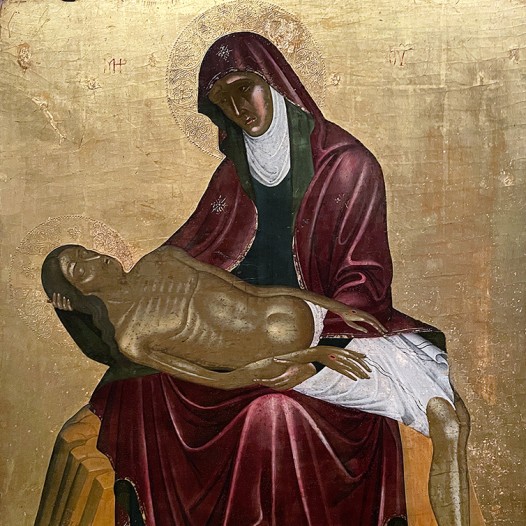Пьета. Вторая половина XV в. Критская школа.