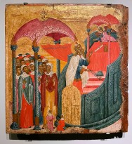 Филофей Скуфос — Благовещение Захарии, сер. XVI в., Крит.