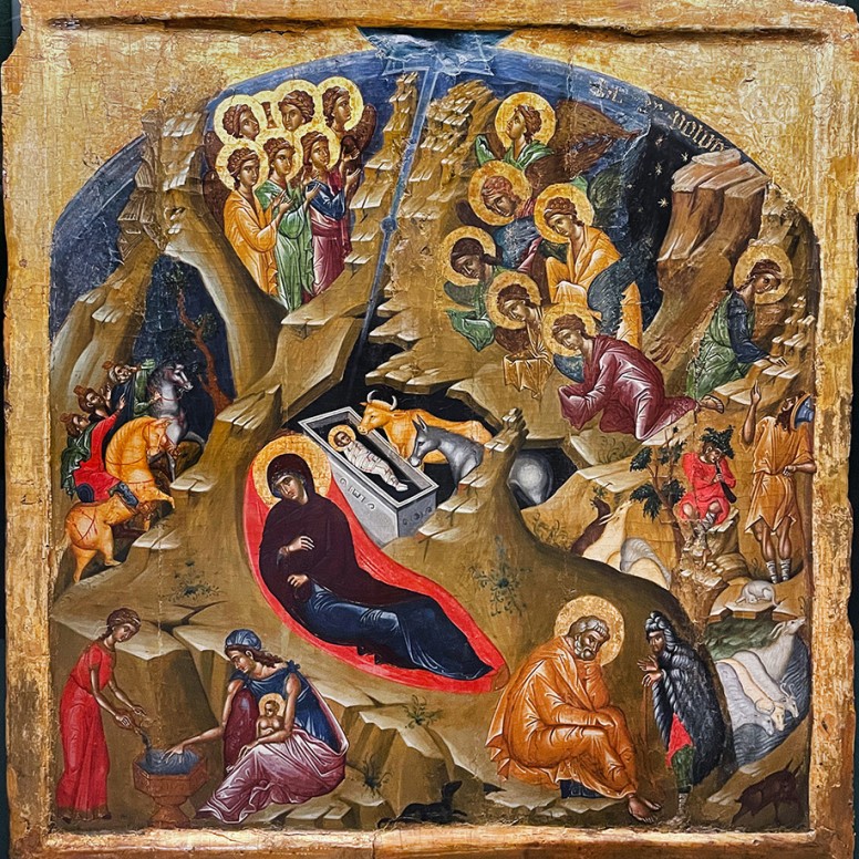 Константинопольский иконописец — Рождество (Вольпи), перв. четв. XV в.