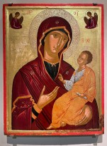 Богоматерь с младенцем. Критская мастерская. Вторая половина XVI в (доска, темпера).