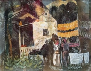 Александр Шевченко - В Батуми, 1933 (картон, масло)