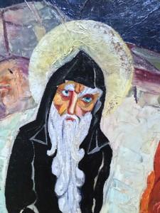 Александра Щекатихина-Потоцкая - Герасим Иорданский на льве, 1924 (фрагмент)