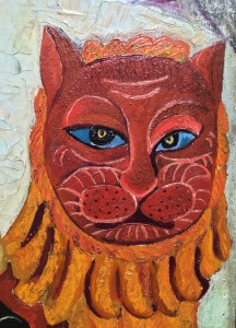 Александра Щекатихина-Потоцкая - Герасим Иорданский на льве, 1924 (фрагмент)