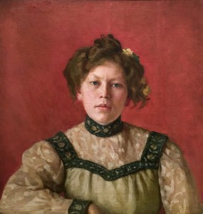 Анна Остроумова-Лебедева - Автопортрет, 1890-е (холст, масло)