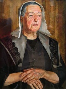 Борис Григорьев - Портрет женщины из Бург де Батц, ок. 1925 (холст, масло)