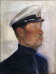 Виктория Белаковская - Портрет капитана дальнего плавания, 1938 (холст, масло)
