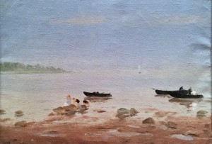 Владимир Гринберг - Море в дождливый день, 1939 (холст, масло) 