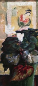 Владимир Лебедев - Натюрморт с японской гравюрой, 1935 (холст, масло)