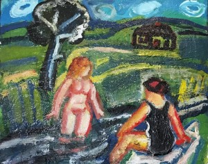 Владимир Шагин - Купание, 1984 (холст, масло)