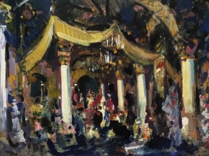 Константин Коровин - Эскиз декорации к 'Спящей красавице', 1911 (бумага на картоне, масло)