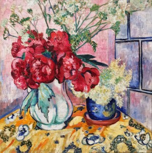 Наталия Гончарова - Натюрморт с пионами, 1906 (холст, масло)