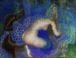 Николай Калмаков - Фимиам, 1915 (бумага на картоне, темпера)