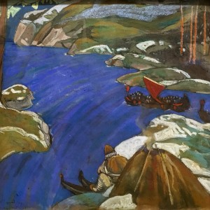 Николай Рерих - Варяжский путь, 1907 (холст, пастель, темпера)
