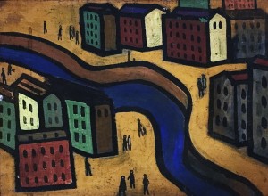 Рихард Васми - Фонтанка, ок. 1950 (фанера, масло)