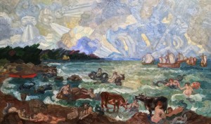 Сергей Судейкин - Морская идиллия, 1914 (холст, масло)