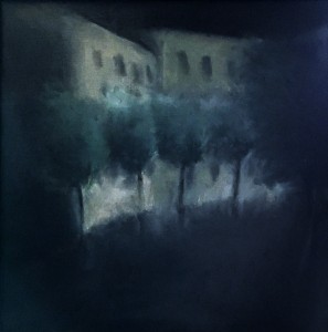 Тимур Новиков - Улица, 1980 (холст, масло)