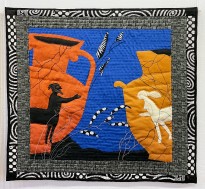 Татьяна Чурсинова — Из жизни кентавров. (текстильный коллаж).